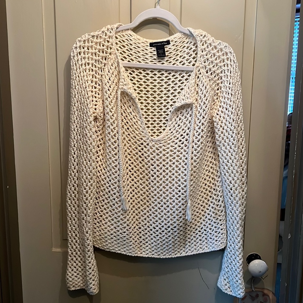 Y2K Abercrombie & Fitch woven sweater